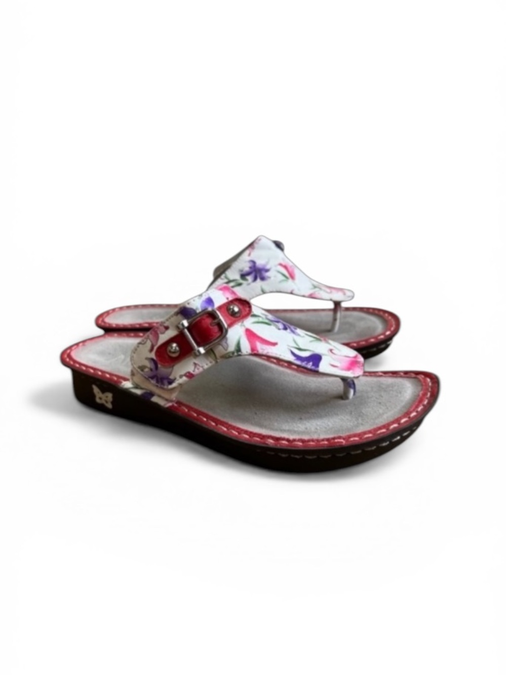 Alegria Women's Vanessa Lily Sandals Red White Sz 38